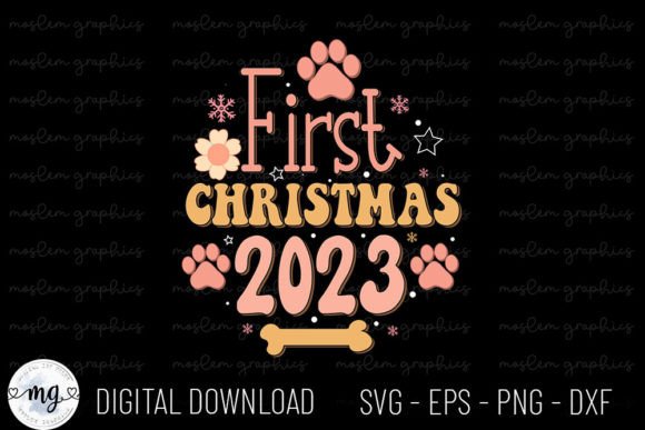 First Christmas 2023 - Christmas Dog SVG Review