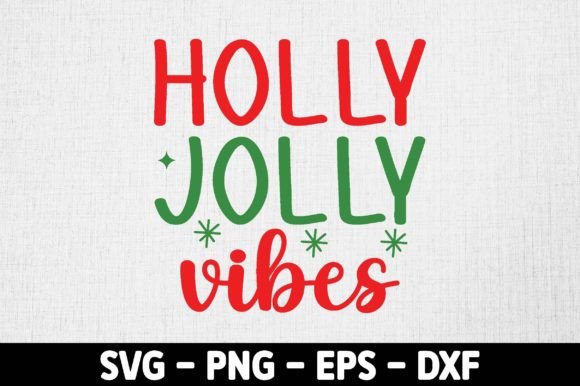 Holly Jolly Vibes Svg: A Festive Embroidery Design