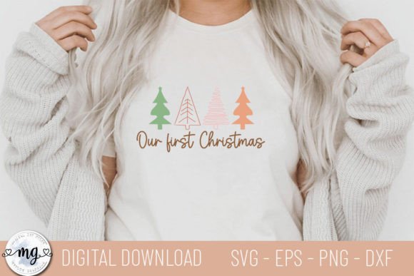 Our First Christmas - SVG: A Festive Graphics Asset for Crafts