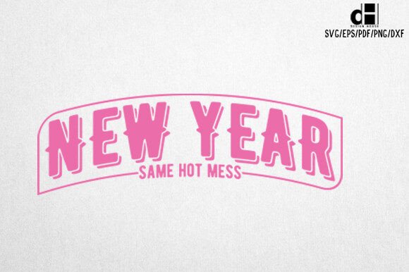 Pink New Year SVG: A Crafty Graphics Asset for Publishers