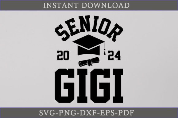 Senior Gigi 2024 Graduate Shirt SVG: A Graphics Gem for Crafts
