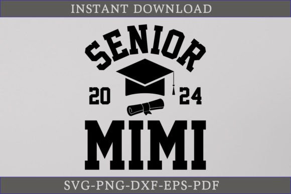 Senior Mimi 2024 Graduate Shirt SVG: A Graphics and Crafts Gem