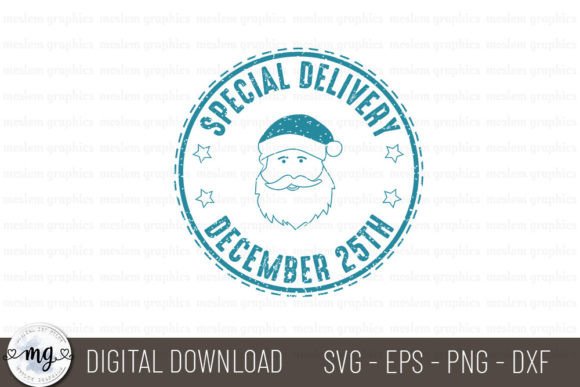 Special Delivery 25th December - SVG for Crafts and Graphics