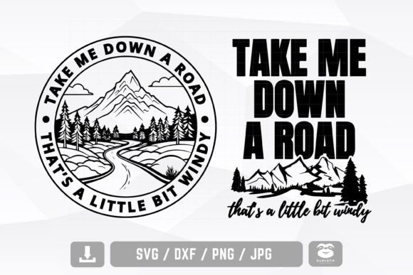 Take Me Down a Road Svg, Driver Western Graphics for Crafts