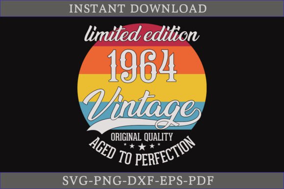 Vintage 1964 Aged to Perfection: A Graphics Gem for Crafts